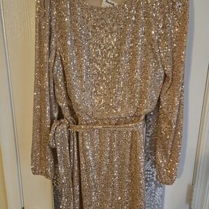 Sequin Rose Gold/Champagne  Dress